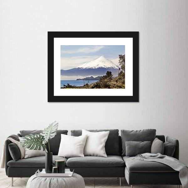 Osorno Volcano Behind Llanquihue Lake Canvas Wall Art-3 Horizontal-Gallery Wrap-25" x 16"-Tiaracle