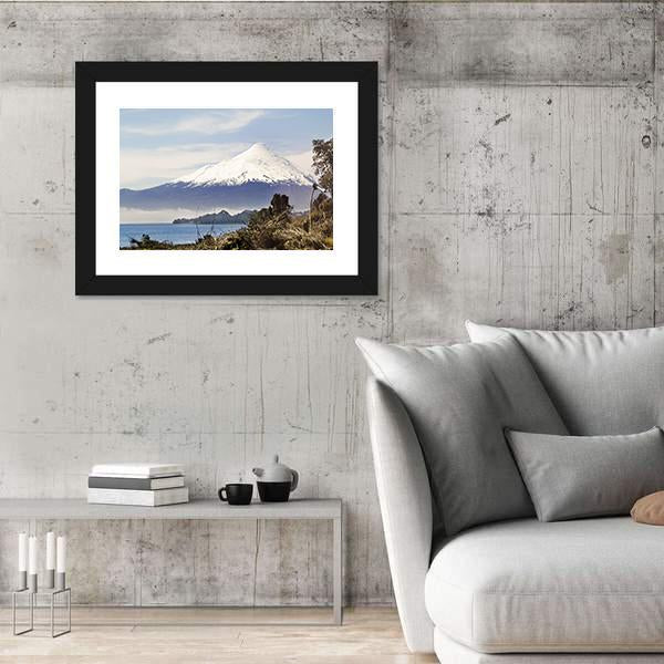 Osorno Volcano Behind Llanquihue Lake Canvas Wall Art-3 Horizontal-Gallery Wrap-25" x 16"-Tiaracle