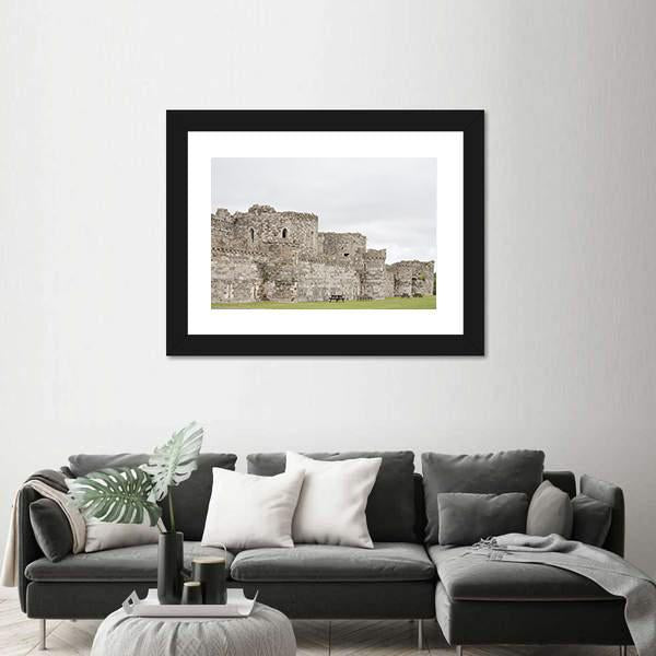 Outer Walls Of Beaumaris Castle Canvas Wall Art-3 Horizontal-Gallery Wrap-25" x 16"-Tiaracle