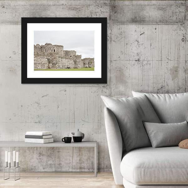 Outer Walls Of Beaumaris Castle Canvas Wall Art-3 Horizontal-Gallery Wrap-25" x 16"-Tiaracle