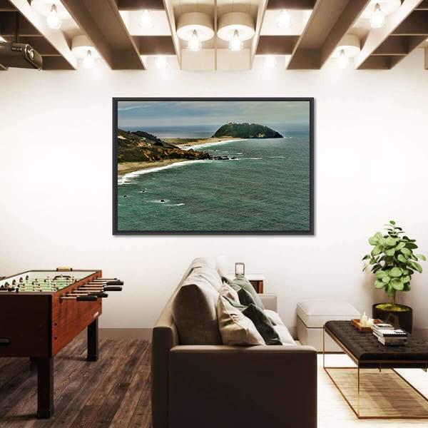 Pacific Ocean Big Sur California Canvas Wall Art-5 Horizontal-Gallery Wrap-22" x 12"-Tiaracle