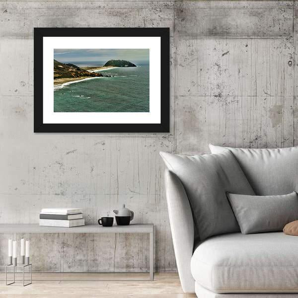 Pacific Ocean Big Sur California Canvas Wall Art-5 Horizontal-Gallery Wrap-22" x 12"-Tiaracle