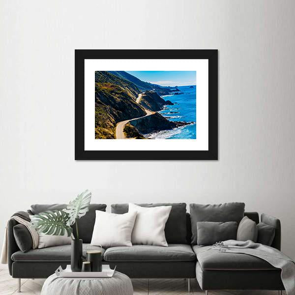 Pacific Valley In California Canvas Wall Art-5 Horizontal-Gallery Wrap-22" x 12"-Tiaracle