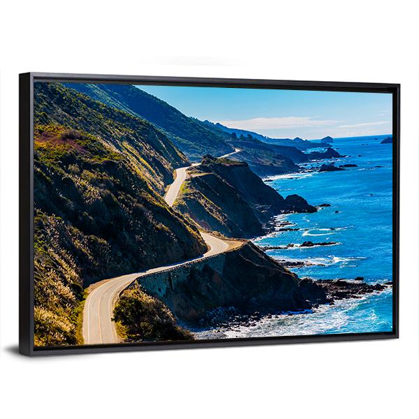 Pacific Valley In California Canvas Wall Art-5 Horizontal-Gallery Wrap-22" x 12"-Tiaracle