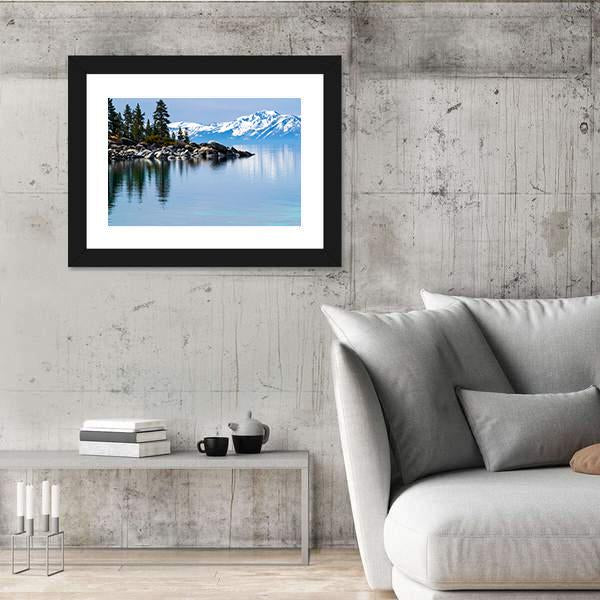 Paddle Boarding In Lake Canvas Wall Art-3 Horizontal-Gallery Wrap-25" x 16"-Tiaracle
