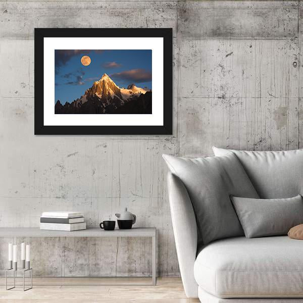 Paiyu Peak Karakoram Canvas Wall Art-5 Horizontal-Gallery Wrap-22" x 12"-Tiaracle