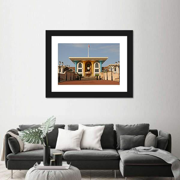 Palace Of Sultan Al Qaboos in Muscat Canvas Wall Art-5 Horizontal-Gallery Wrap-22" x 12"-Tiaracle