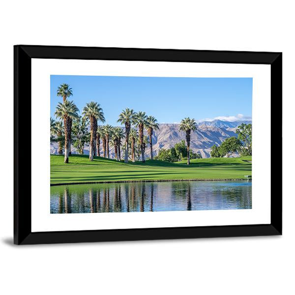 Golf Course In Palm Desert California Canvas Wall Art-5 Horizontal-Gallery Wrap-22" x 12"-Tiaracle