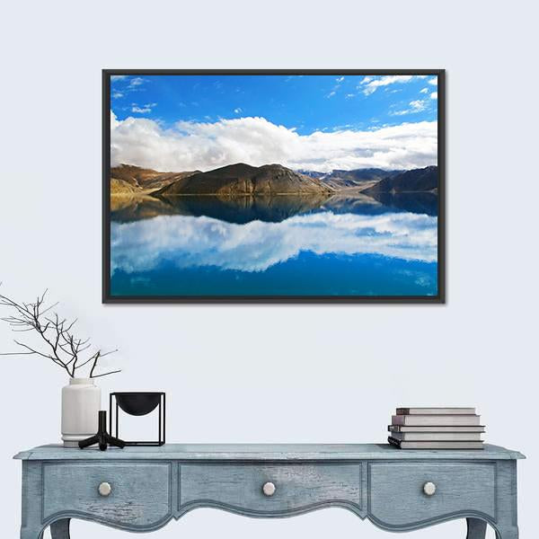 Pangong Tso Lake Canvas Wall Art-3 Horizontal-Gallery Wrap-25" x 16"-Tiaracle