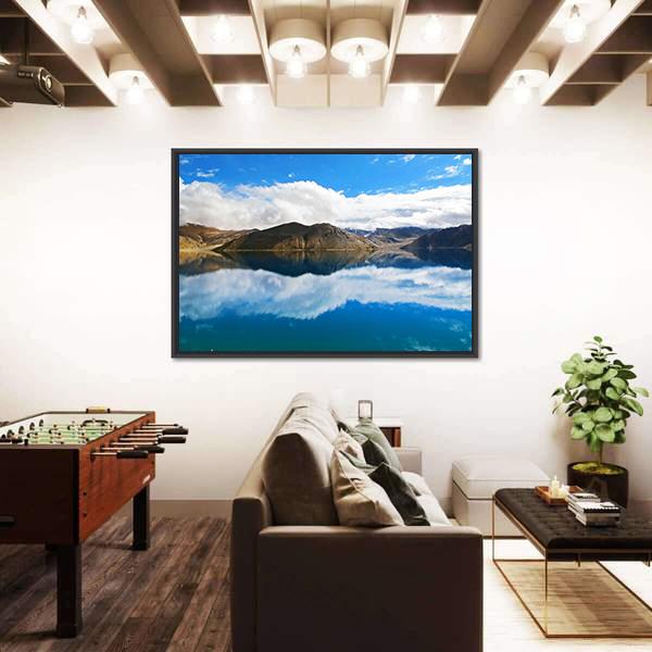 Pangong Tso Lake Canvas Wall Art-3 Horizontal-Gallery Wrap-25" x 16"-Tiaracle