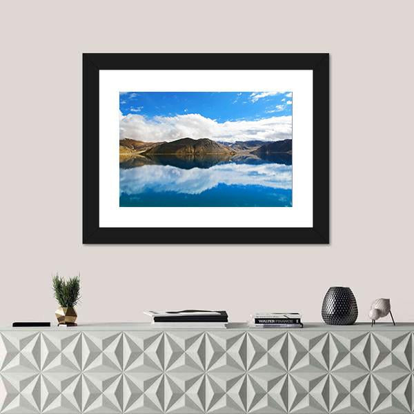 Pangong Tso Lake Canvas Wall Art-3 Horizontal-Gallery Wrap-25" x 16"-Tiaracle