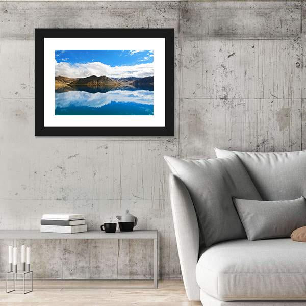 Pangong Tso Lake Canvas Wall Art-3 Horizontal-Gallery Wrap-25" x 16"-Tiaracle