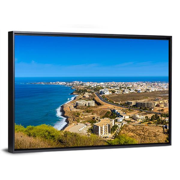 Panorama Of Dakar Canvas Wall Art-3 Horizontal-Gallery Wrap-25" x 16"-Tiaracle