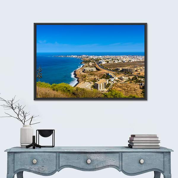Panorama Of Dakar Canvas Wall Art-3 Horizontal-Gallery Wrap-25" x 16"-Tiaracle