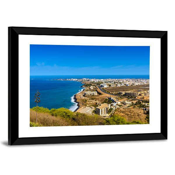 Panorama Of Dakar Canvas Wall Art-3 Horizontal-Gallery Wrap-25" x 16"-Tiaracle