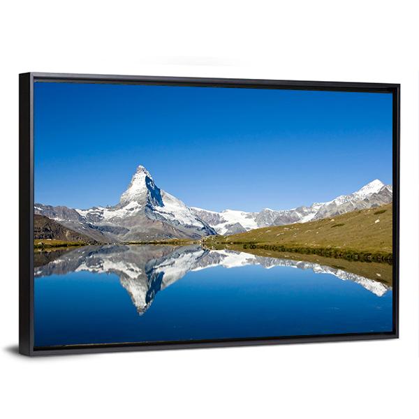 Panorama Of The Matterhorn Canvas Wall Art-3 Horizontal-Gallery Wrap-25" x 16"-Tiaracle