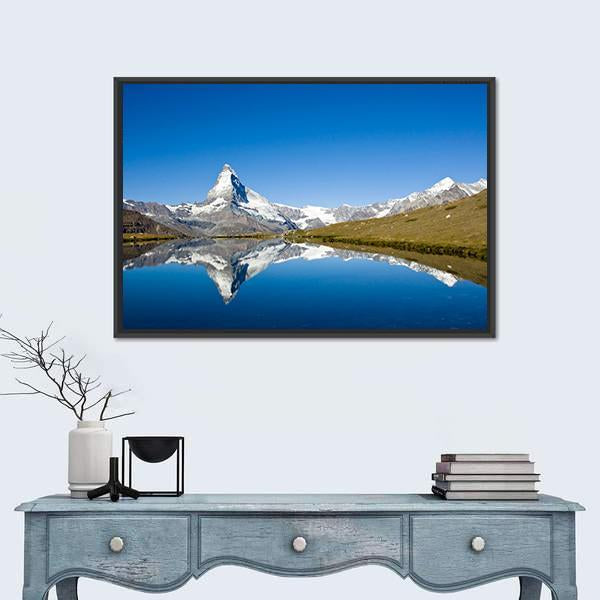 Panorama Of The Matterhorn Canvas Wall Art-3 Horizontal-Gallery Wrap-25" x 16"-Tiaracle
