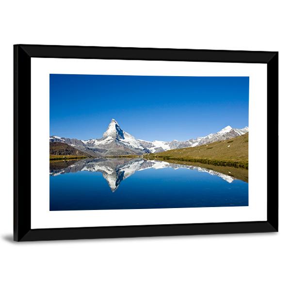 Panorama Of The Matterhorn Canvas Wall Art-3 Horizontal-Gallery Wrap-25" x 16"-Tiaracle
