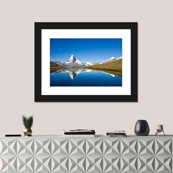 Panorama Of The Matterhorn Canvas Wall Art-3 Horizontal-Gallery Wrap-25" x 16"-Tiaracle