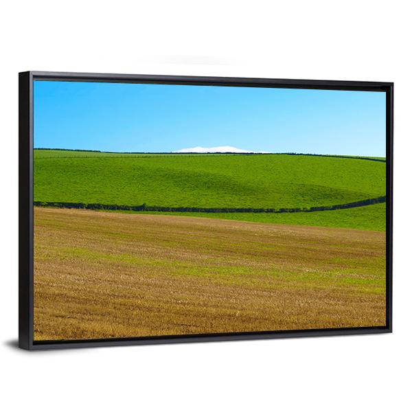 Panoramic Landscape View Of Cardross Hills Canvas Wall Art-3 Horizontal-Gallery Wrap-25" x 16"-Tiaracle