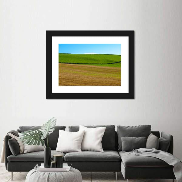Panoramic Landscape View Of Cardross Hills Canvas Wall Art-3 Horizontal-Gallery Wrap-25" x 16"-Tiaracle