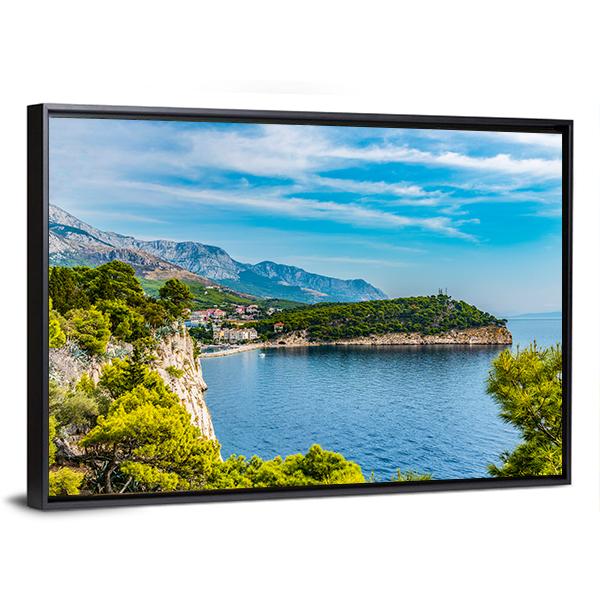 Panoramic View Of The Old Town Croatia Canvas Wall Art-3 Horizontal-Gallery Wrap-25" x 16"-Tiaracle