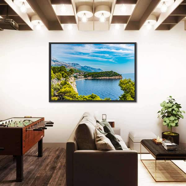 Panoramic View Of The Old Town Croatia Canvas Wall Art-3 Horizontal-Gallery Wrap-25" x 16"-Tiaracle