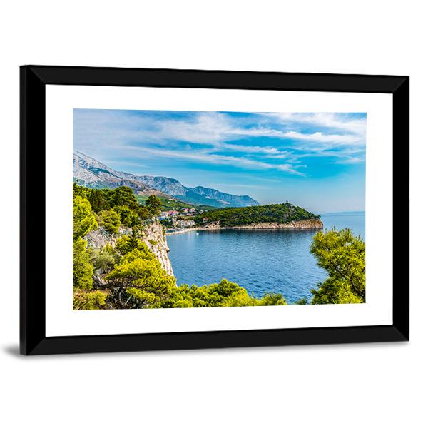 Panoramic View Of The Old Town Croatia Canvas Wall Art-3 Horizontal-Gallery Wrap-25" x 16"-Tiaracle