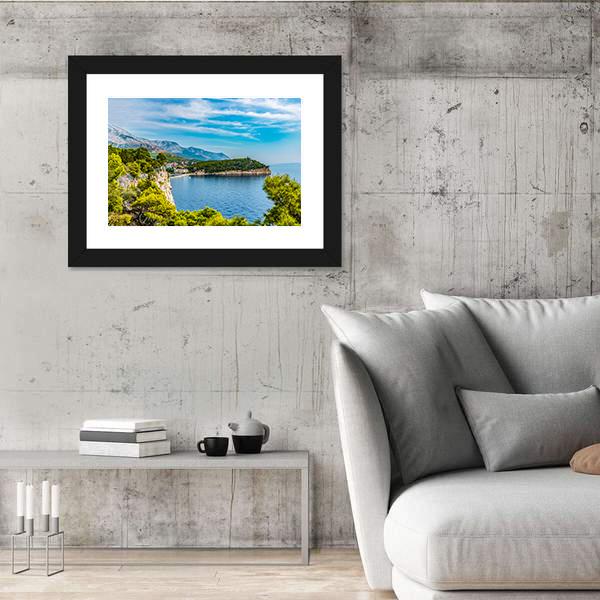 Panoramic View Of The Old Town Croatia Canvas Wall Art-3 Horizontal-Gallery Wrap-25" x 16"-Tiaracle