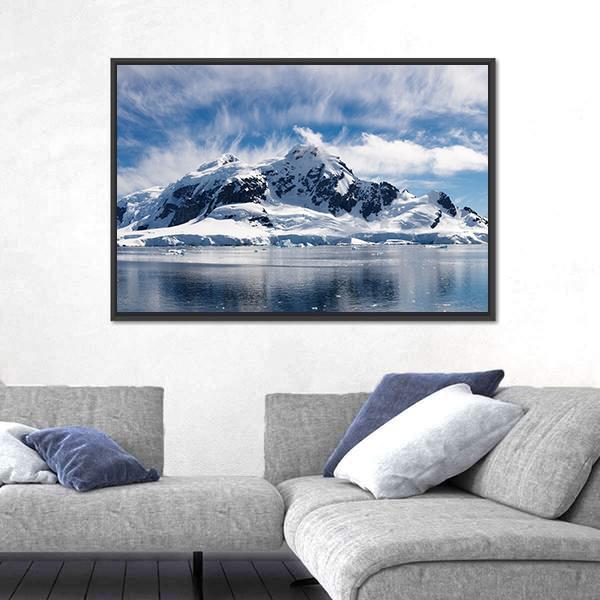 Paradise Bay Antarctica Canvas Wall Art-3 Horizontal-Gallery Wrap-25" x 16"-Tiaracle