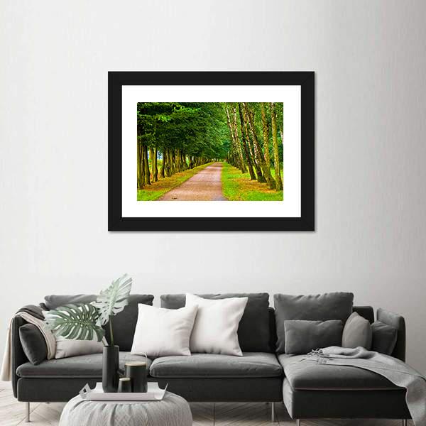 Park In Spring Time Canvas Wall Art-5 Horizontal-Gallery Wrap-22" x 12"-Tiaracle