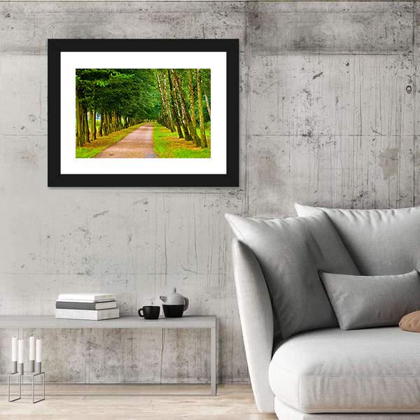 Park In Spring Time Canvas Wall Art-5 Horizontal-Gallery Wrap-22" x 12"-Tiaracle