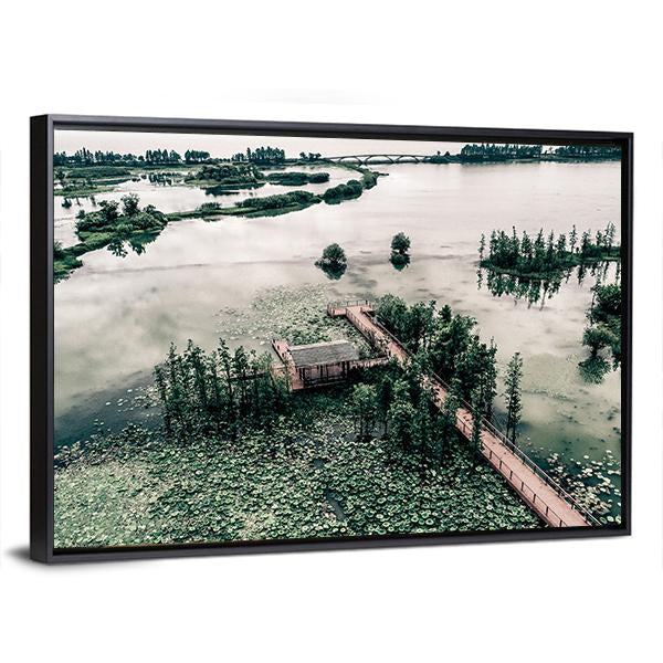 Park Scenery In Canada Canvas Wall Art-3 Horizontal-Gallery Wrap-25" x 16"-Tiaracle