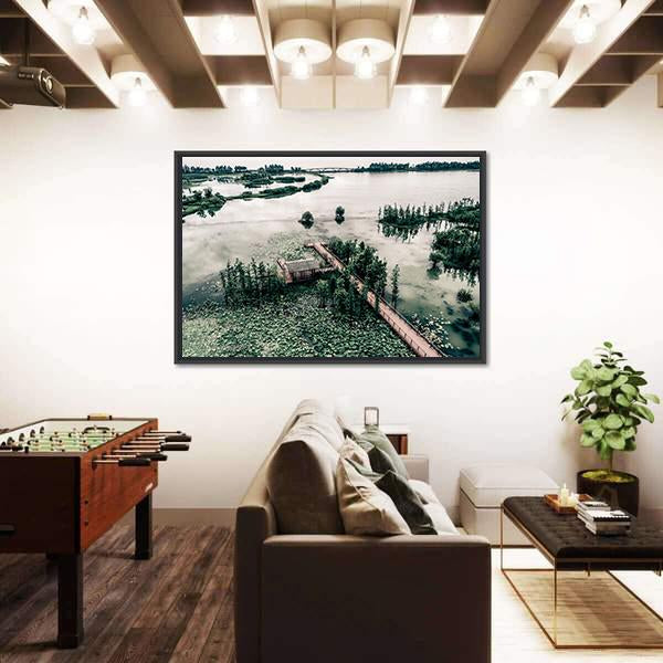 Park Scenery In Canada Canvas Wall Art-3 Horizontal-Gallery Wrap-25" x 16"-Tiaracle