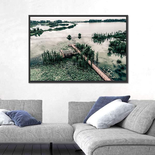 Park Scenery In Canada Canvas Wall Art-3 Horizontal-Gallery Wrap-25" x 16"-Tiaracle