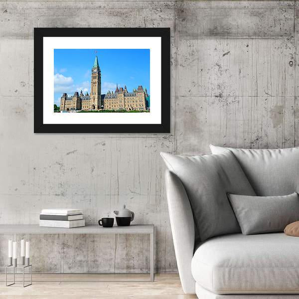Parliament Hill Building In Ottawa Canada Canvas Wall Art-3 Horizontal-Gallery Wrap-25" x 16"-Tiaracle