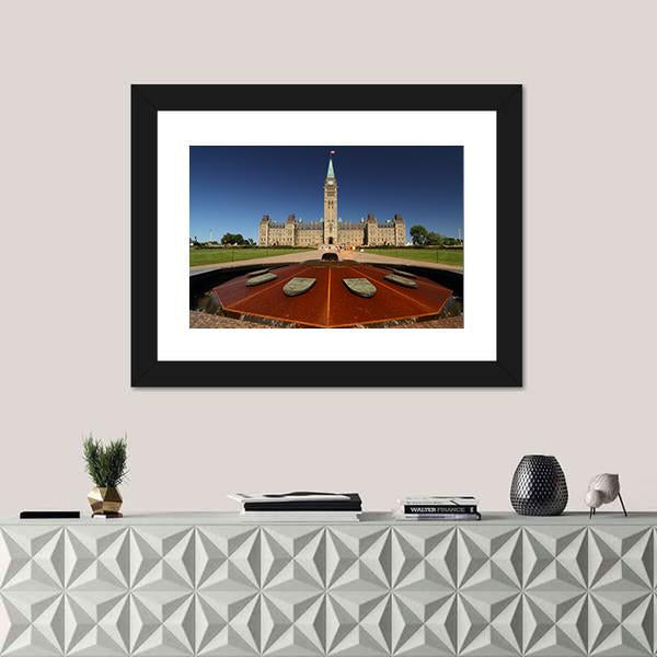 Parliament Hill Canvas Wall Art-1 Piece-Framed Print-30" x 20"-Tiaracle