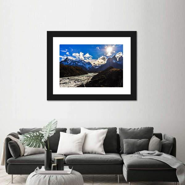 Parque Nacional Torres Del Paine Canvas Wall Art-5 Horizontal-Gallery Wrap-22" x 12"-Tiaracle