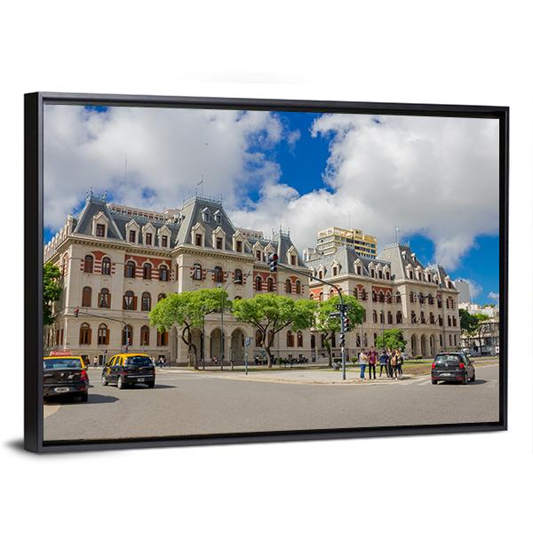 Paseo Colon Aveneu In Buenos Aires Canvas Wall Art-3 Horizontal-Gallery Wrap-25" x 16"-Tiaracle