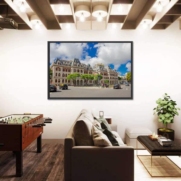 Paseo Colon Aveneu In Buenos Aires Canvas Wall Art-3 Horizontal-Gallery Wrap-25" x 16"-Tiaracle
