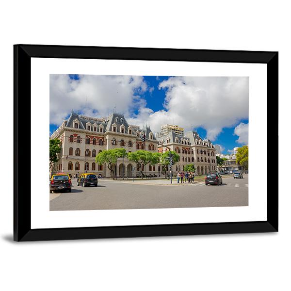 Paseo Colon Aveneu In Buenos Aires Canvas Wall Art-3 Horizontal-Gallery Wrap-25" x 16"-Tiaracle