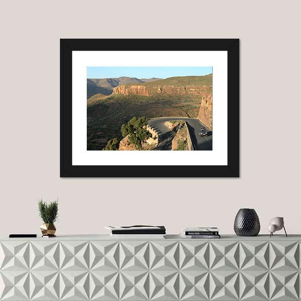 Pass Roads From The Rift Valley Of Ethiopia Canvas Wall Art-1 Piece-Framed Print-20" x 16"-Tiaracle