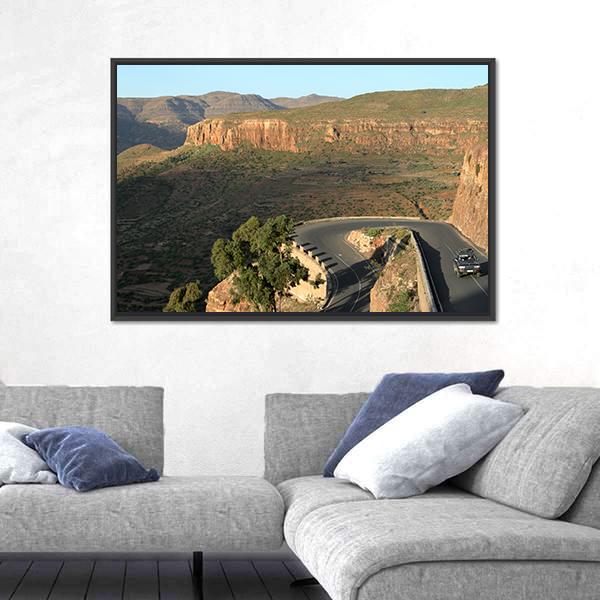Pass Roads From The Rift Valley Of Ethiopia Canvas Wall Art-3 Horizontal-Gallery Wrap-25" x 16"-Tiaracle