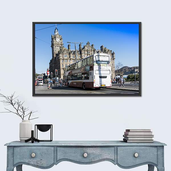 Passenger Transport in Scotland Canvas Wall Art-1 Piece-Floating Frame-24" x 16"-Tiaracle