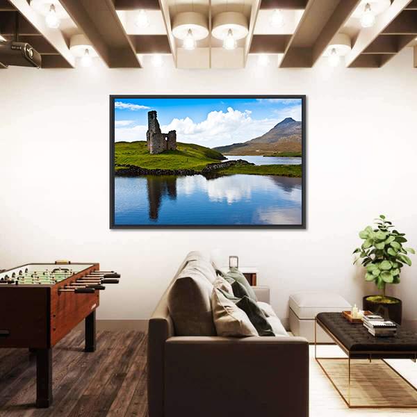 Path To A Ruiner Of Scottish Caste Canvas Wall Art-5 Horizontal-Gallery Wrap-22" x 12"-Tiaracle