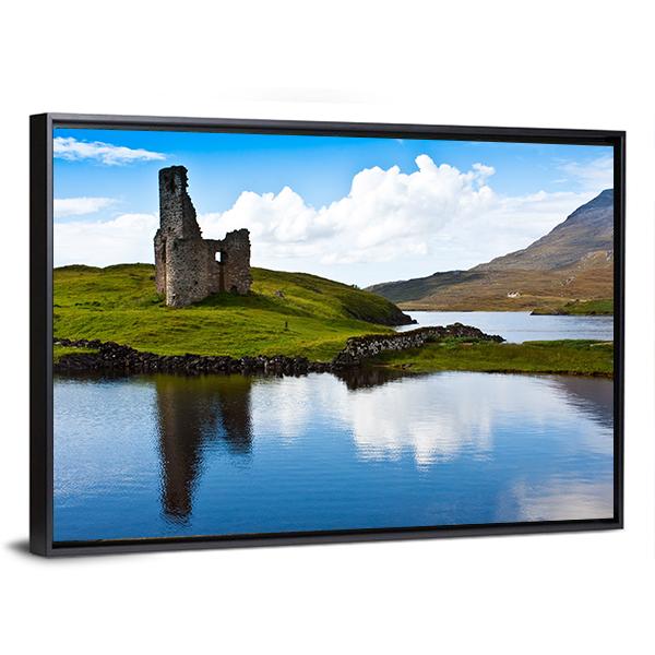 Path To A Ruiner Of Scottish Caste Canvas Wall Art-5 Horizontal-Gallery Wrap-22" x 12"-Tiaracle