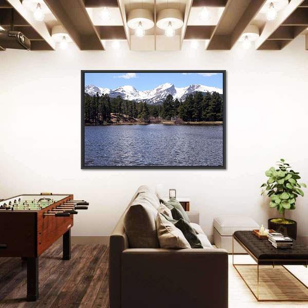 Peaceful Colorado Mountains Canvas Wall Art-3 Horizontal-Gallery Wrap-25" x 16"-Tiaracle