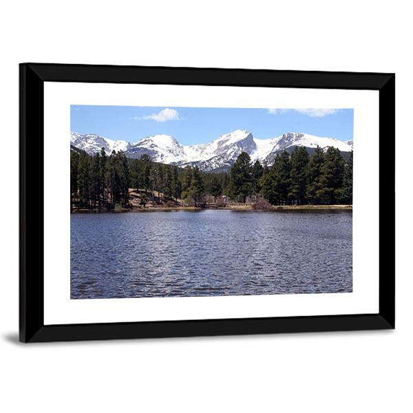 Peaceful Colorado Mountains Canvas Wall Art-3 Horizontal-Gallery Wrap-25" x 16"-Tiaracle