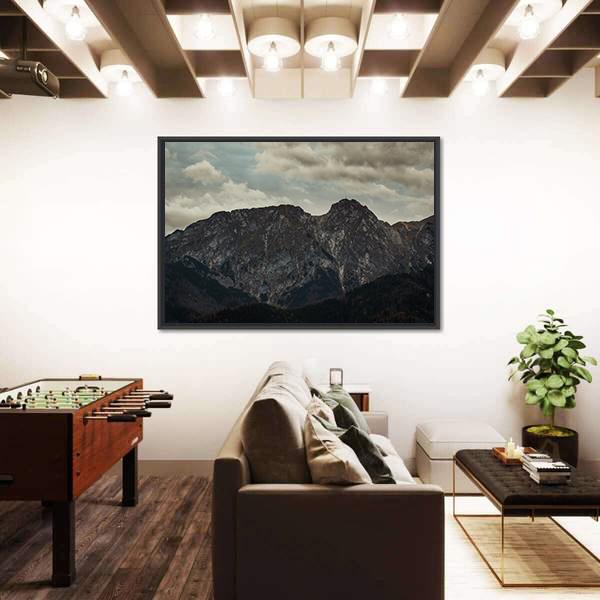 Peak Giewont In Tatra Mountains Canvas Wall Art-3 Horizontal-Gallery Wrap-25" x 16"-Tiaracle