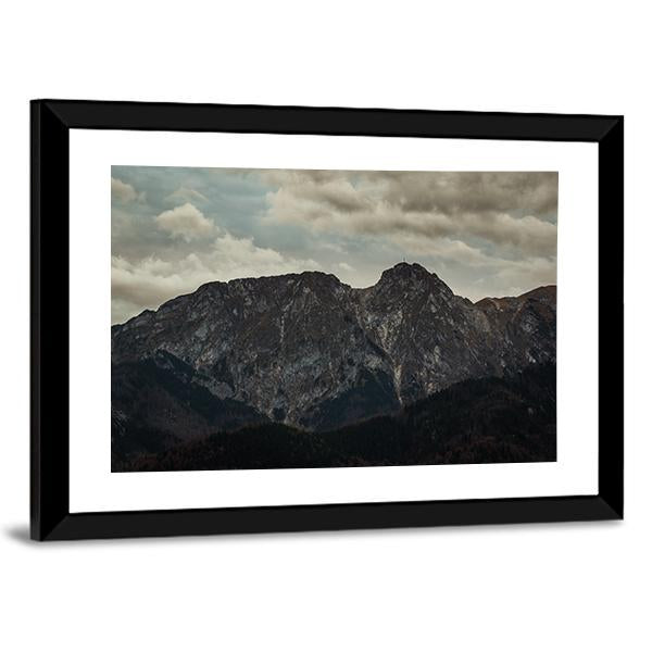 Peak Giewont In Tatra Mountains Canvas Wall Art-3 Horizontal-Gallery Wrap-25" x 16"-Tiaracle
